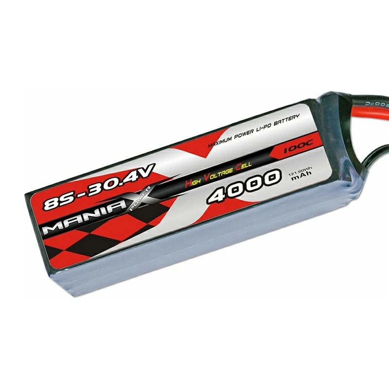8S-30.4V 4000mAh 100C Lipo batri