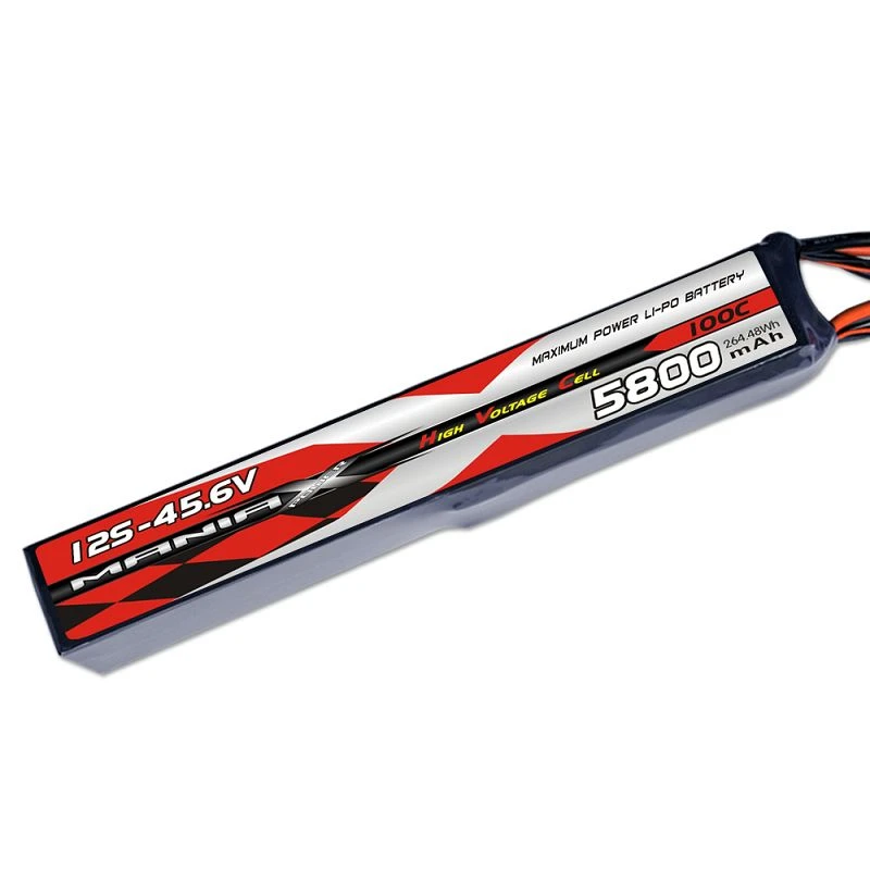 ManiaX 12S-45.6V 5800mAh 100C -baton Lipo batri